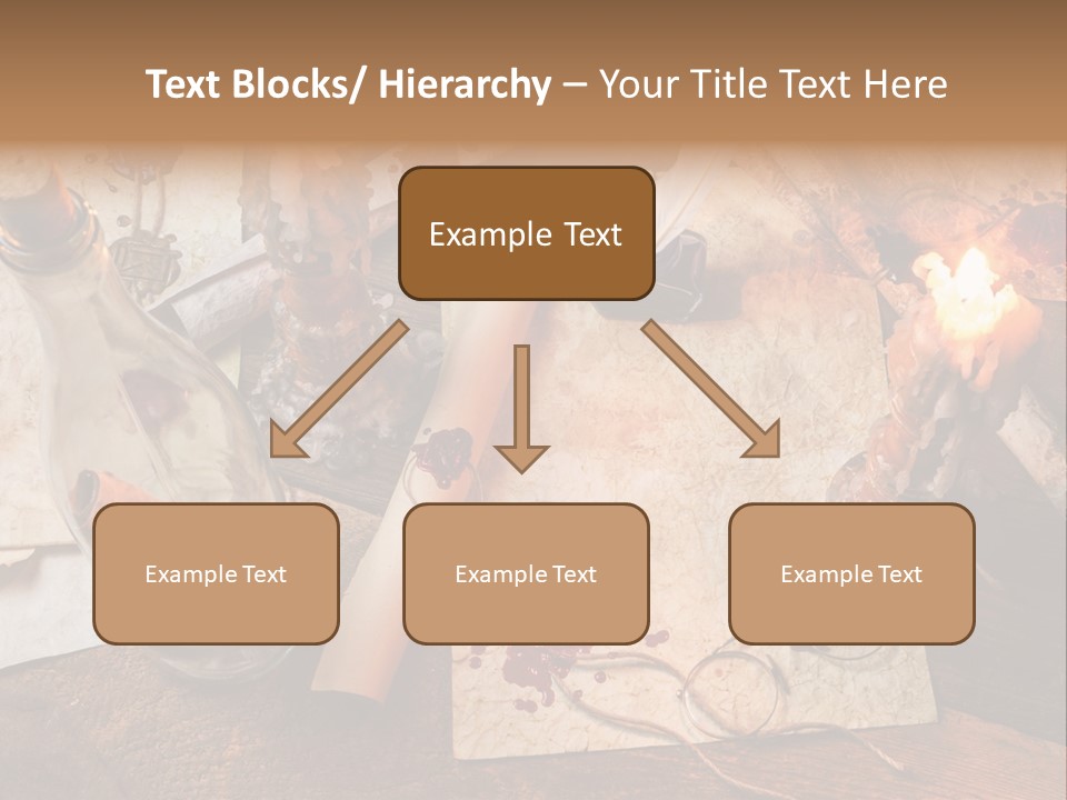 Scroll Inkwell Rubber Stamp PowerPoint Template