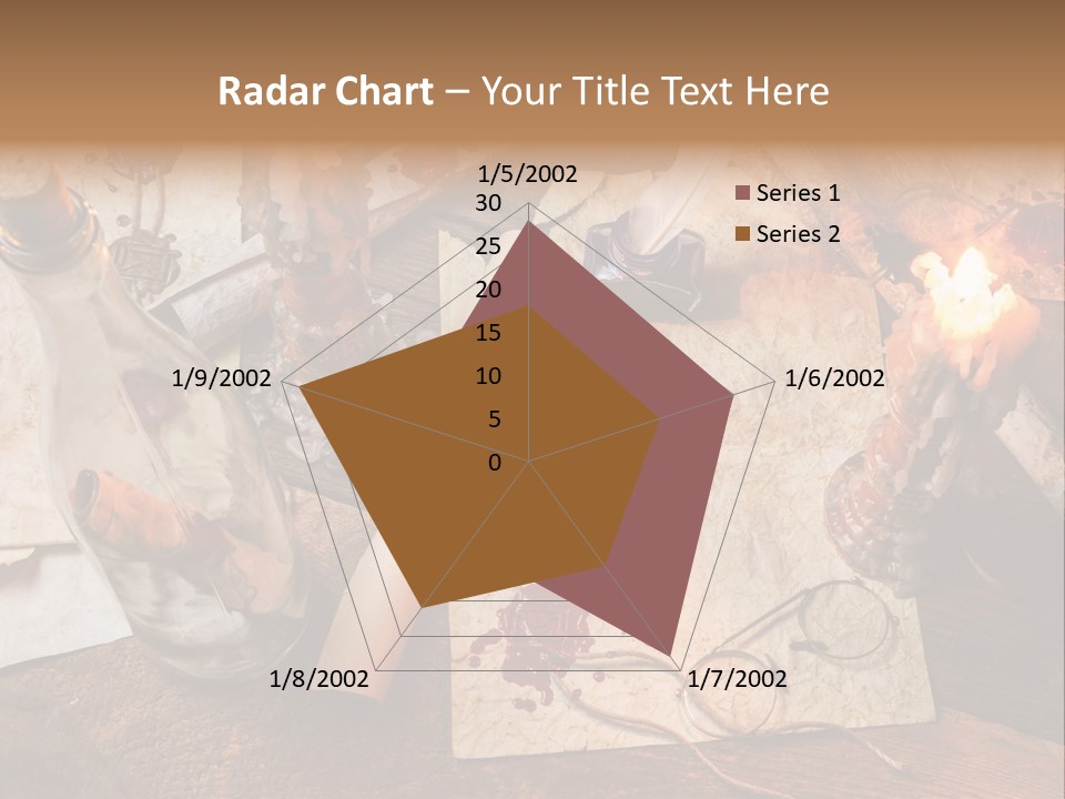 Scroll Inkwell Rubber Stamp PowerPoint Template