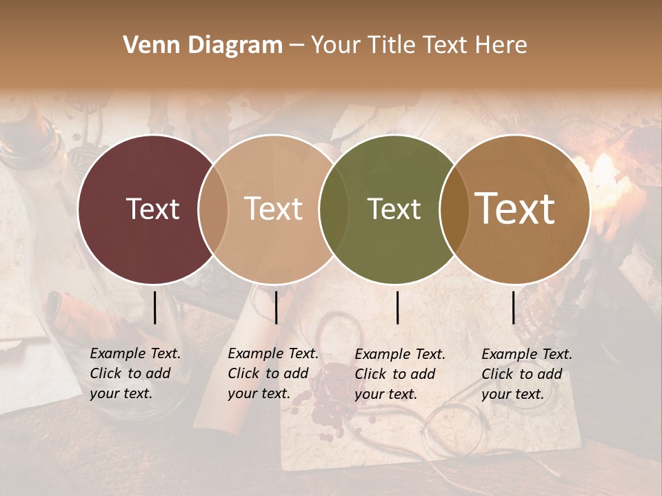 Scroll Inkwell Rubber Stamp PowerPoint Template