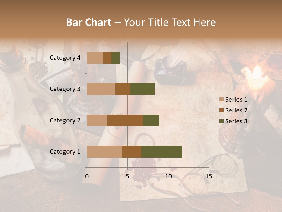 Scroll Inkwell Rubber Stamp PowerPoint Template