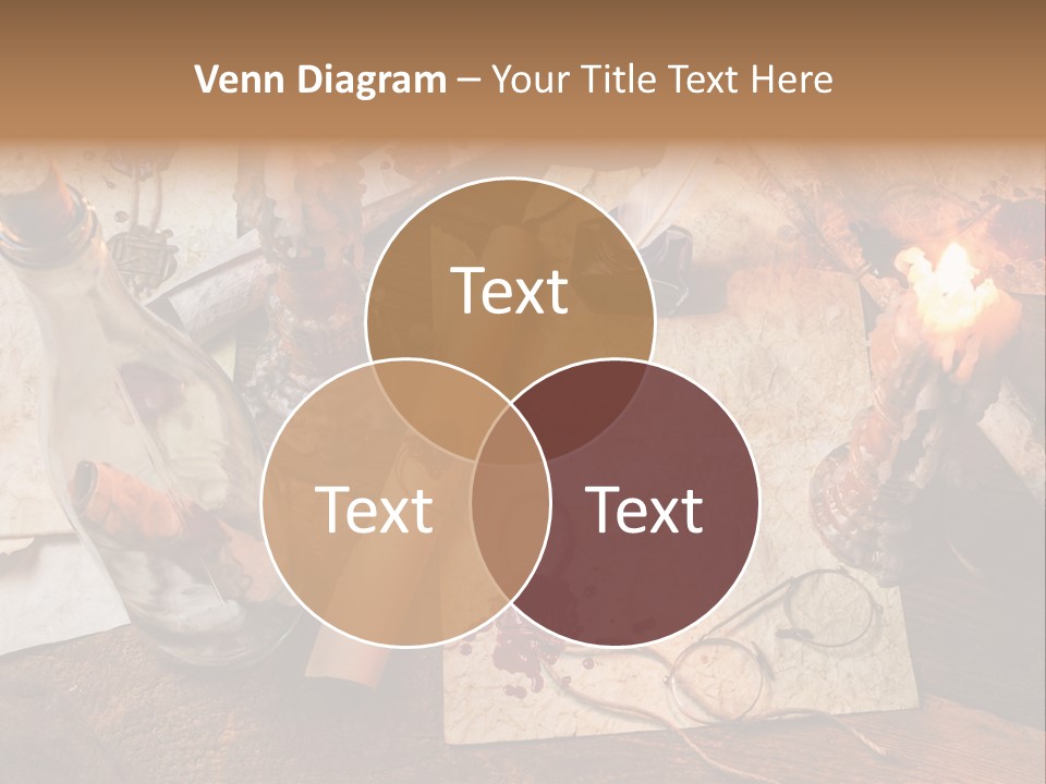 Scroll Inkwell Rubber Stamp PowerPoint Template