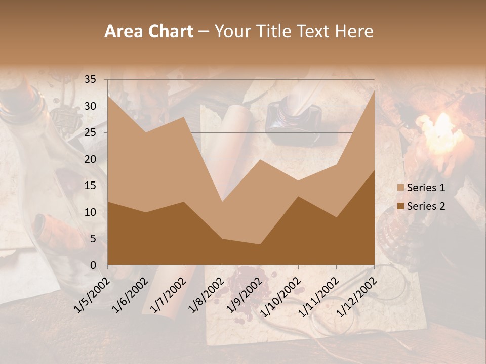 Scroll Inkwell Rubber Stamp PowerPoint Template