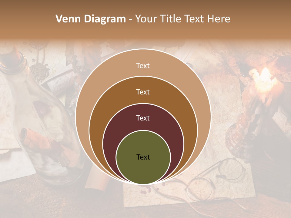 Scroll Inkwell Rubber Stamp PowerPoint Template