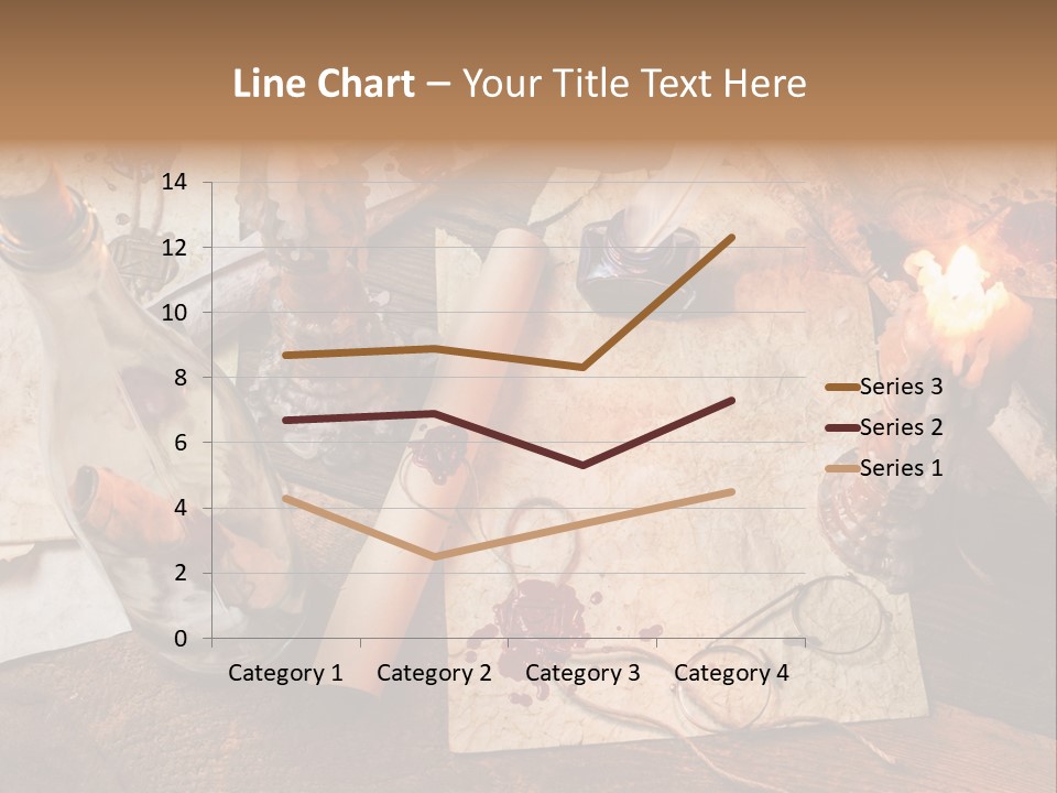 Scroll Inkwell Rubber Stamp PowerPoint Template