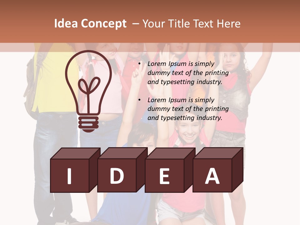 Diversity Boy Excitement PowerPoint Template