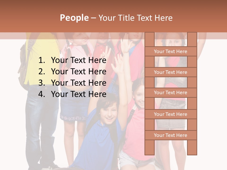 Diversity Boy Excitement PowerPoint Template