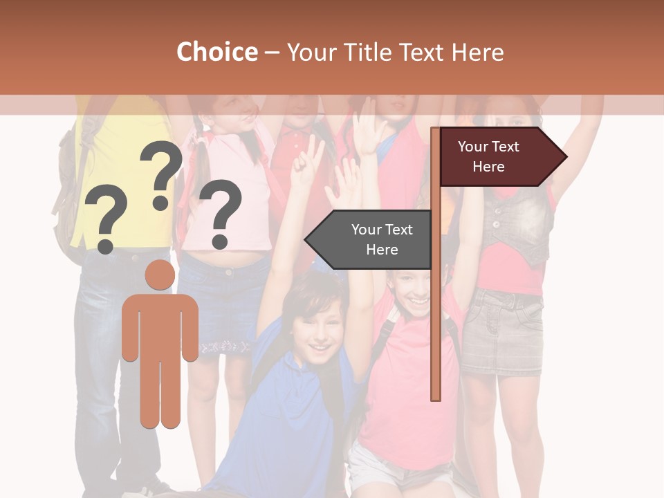 Diversity Boy Excitement PowerPoint Template