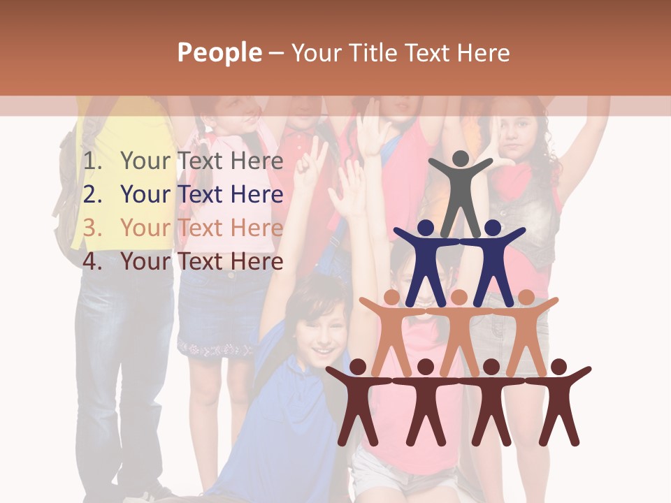 Diversity Boy Excitement PowerPoint Template