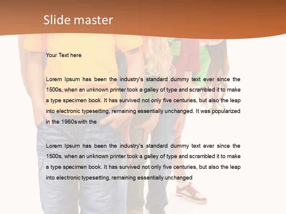 Years Old Boy Isolated PowerPoint Template