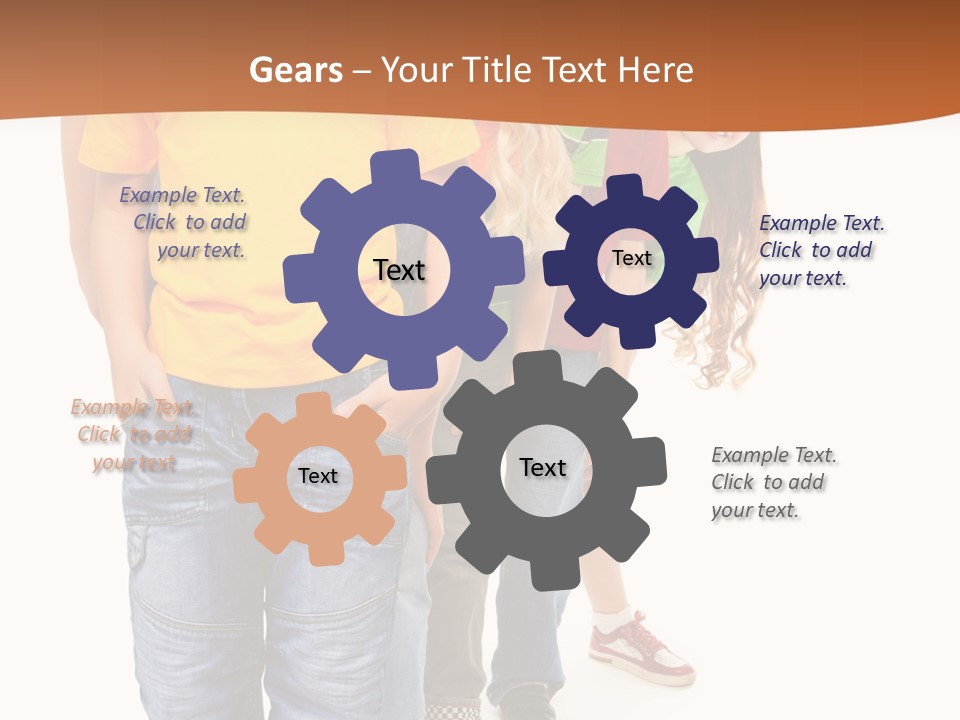 Years Old Boy Isolated PowerPoint Template