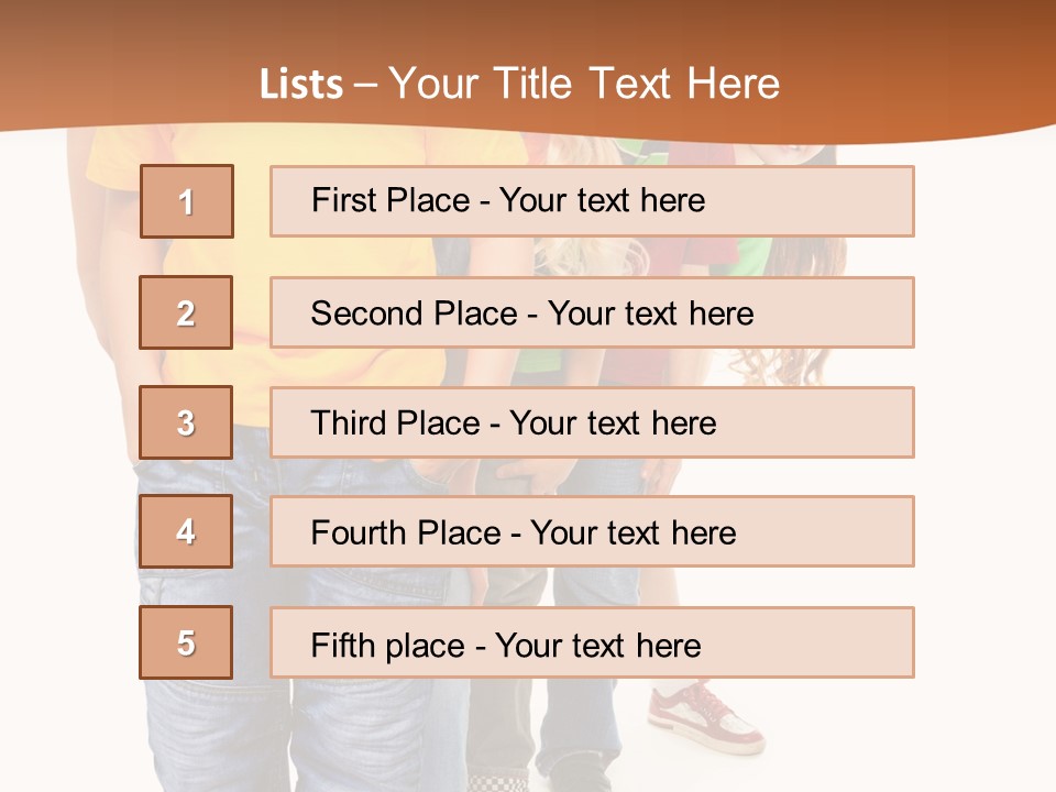 Years Old Boy Isolated PowerPoint Template