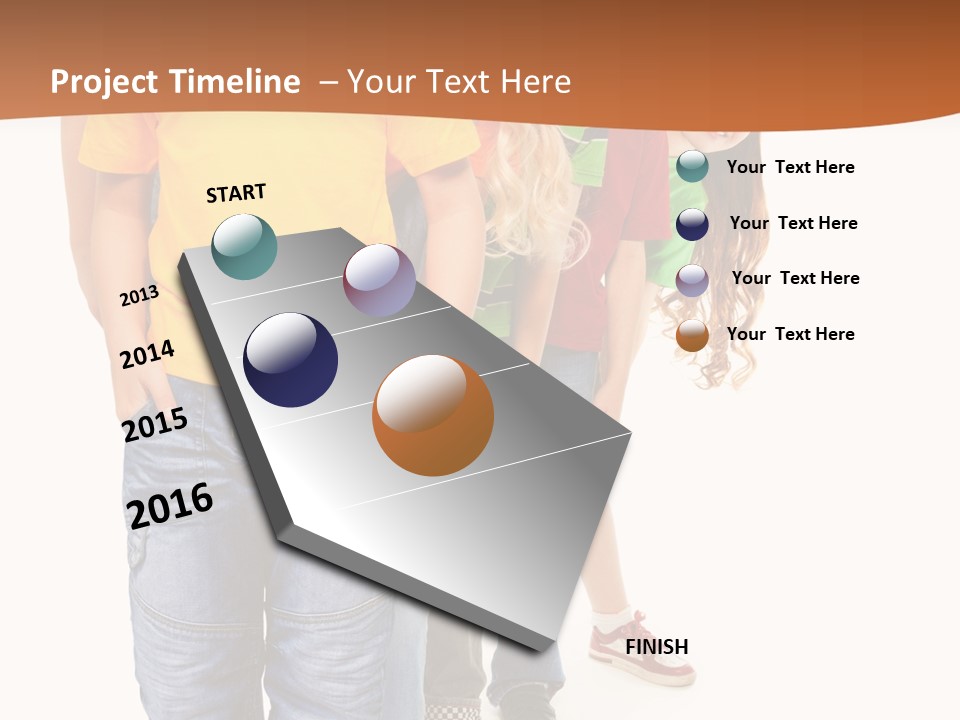 Years Old Boy Isolated PowerPoint Template