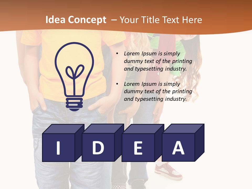 Years Old Boy Isolated PowerPoint Template