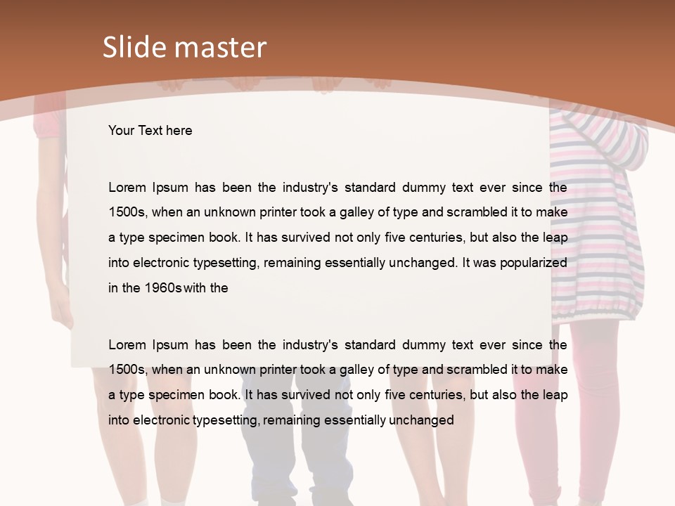 Show Girl People PowerPoint Template