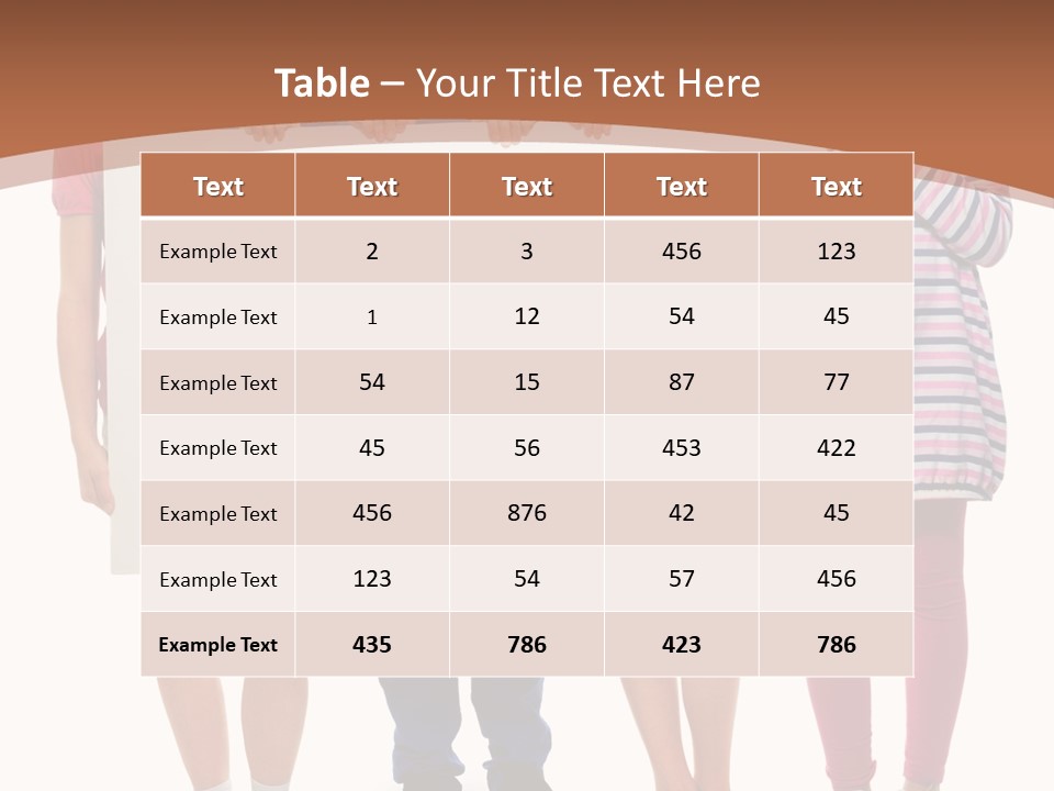 Show Girl People PowerPoint Template