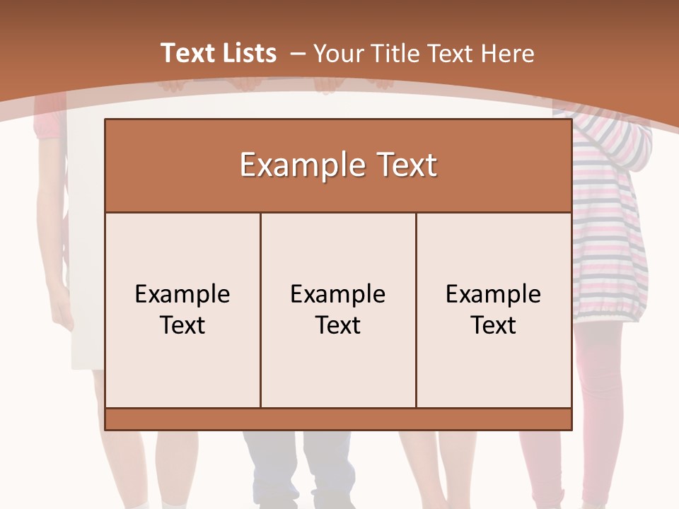 Show Girl People PowerPoint Template