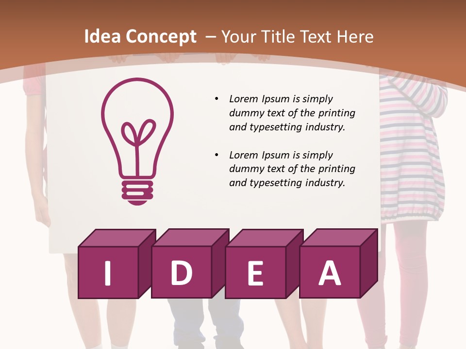 Show Girl People PowerPoint Template