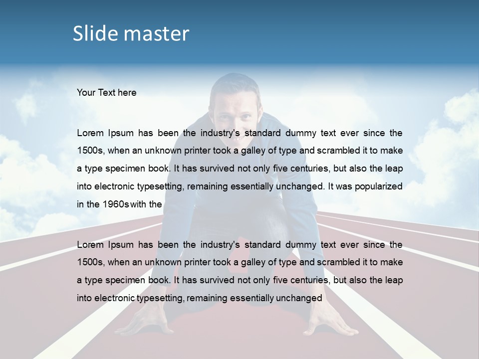 Sky Confident Casual PowerPoint Template