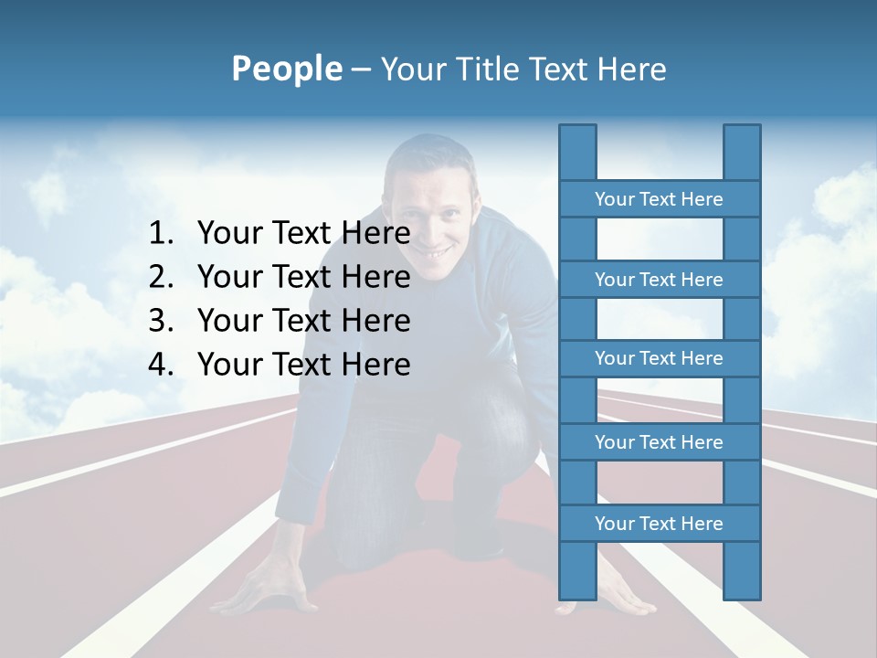 Sky Confident Casual PowerPoint Template