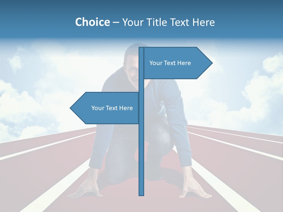 Sky Confident Casual PowerPoint Template