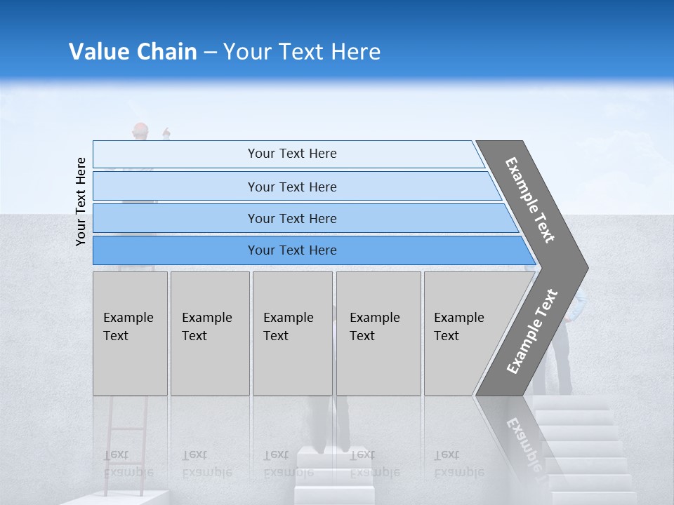 Summer Clouds Man PowerPoint Template