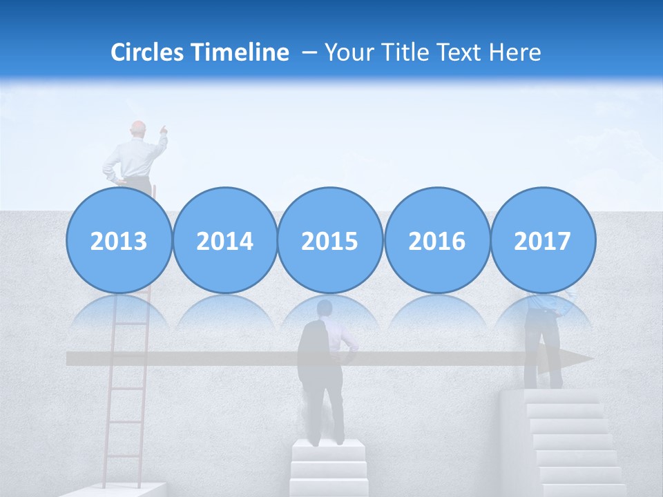 Summer Clouds Man PowerPoint Template