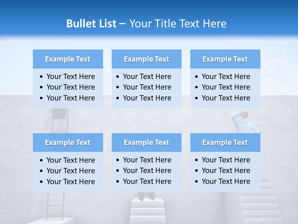 Summer Clouds Man PowerPoint Template