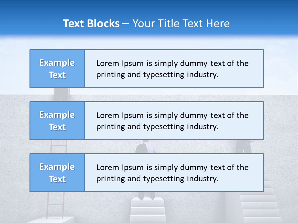 Summer Clouds Man PowerPoint Template