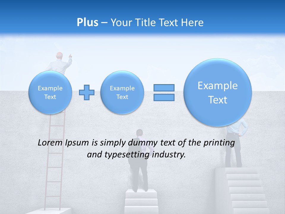 Summer Clouds Man PowerPoint Template
