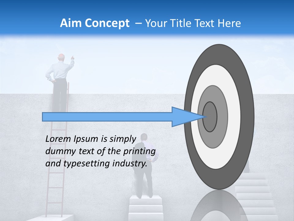 Summer Clouds Man PowerPoint Template