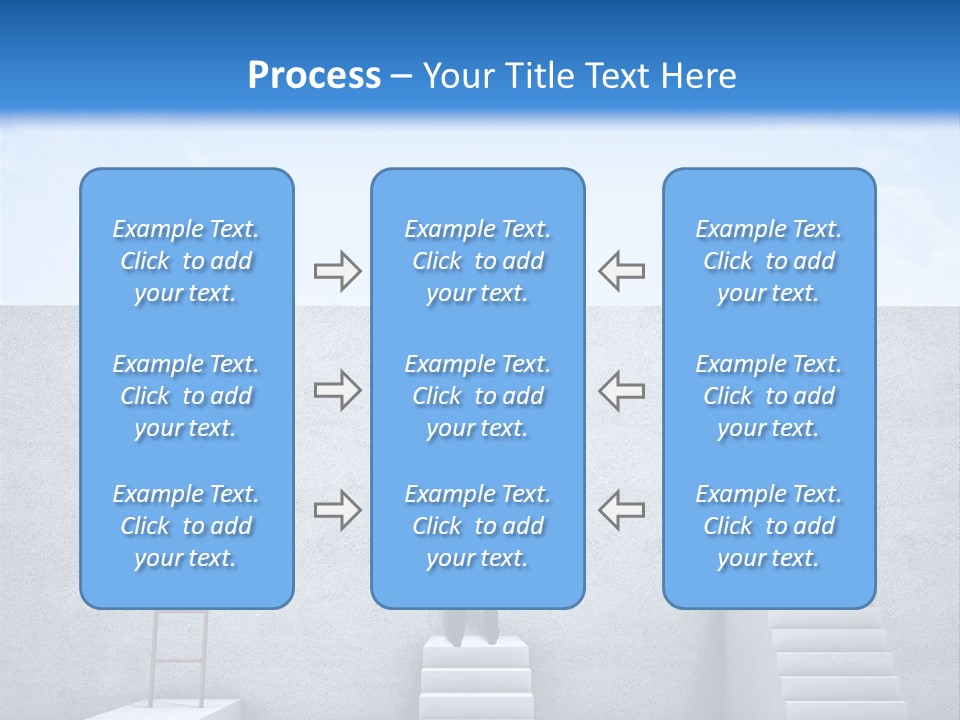 Summer Clouds Man PowerPoint Template