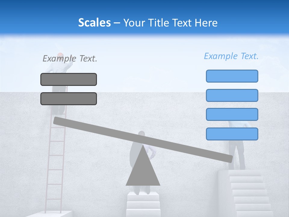 Summer Clouds Man PowerPoint Template