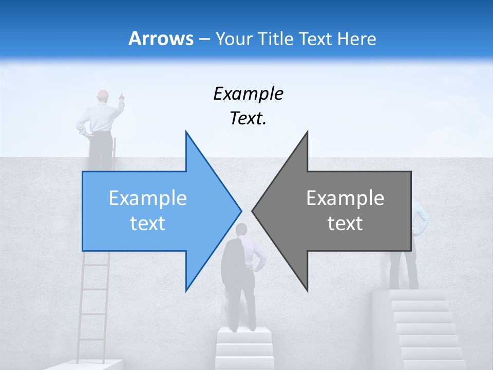 Summer Clouds Man PowerPoint Template