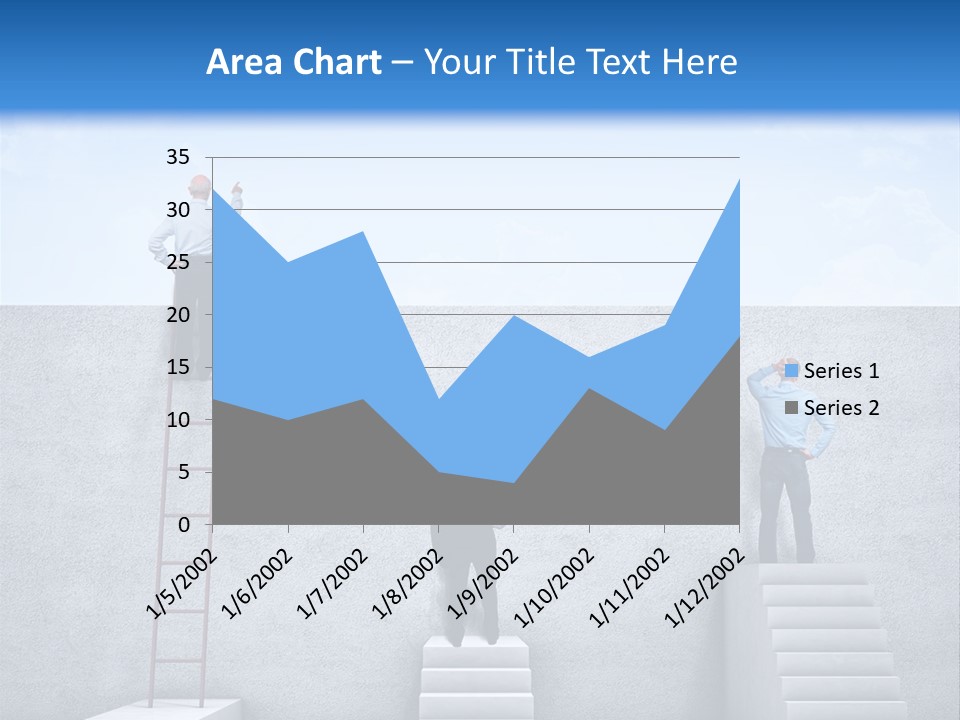 Summer Clouds Man PowerPoint Template