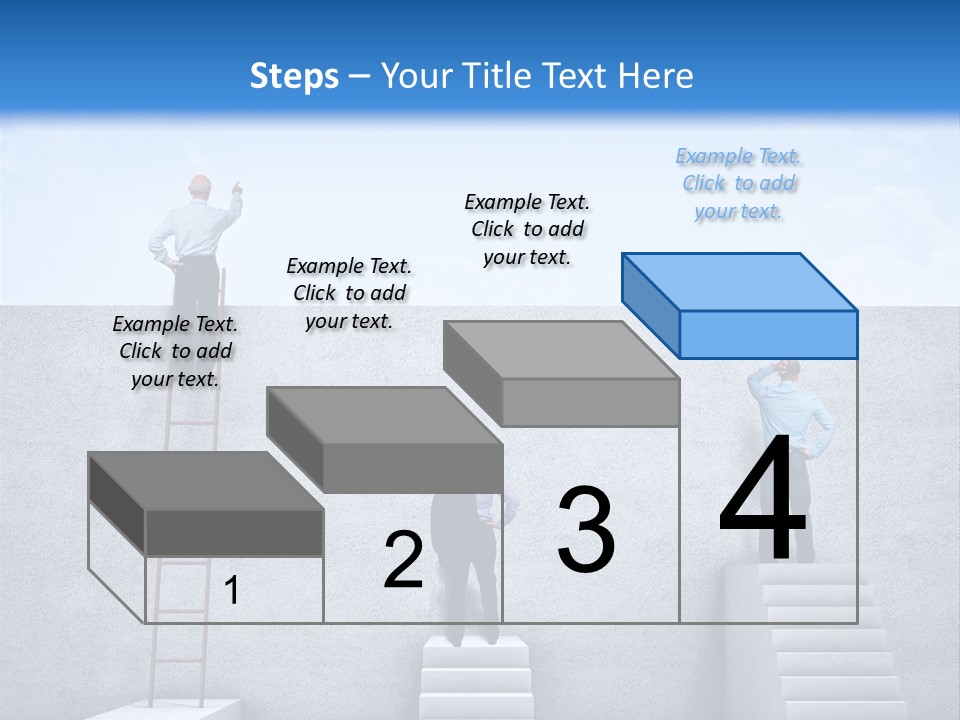 Summer Clouds Man PowerPoint Template