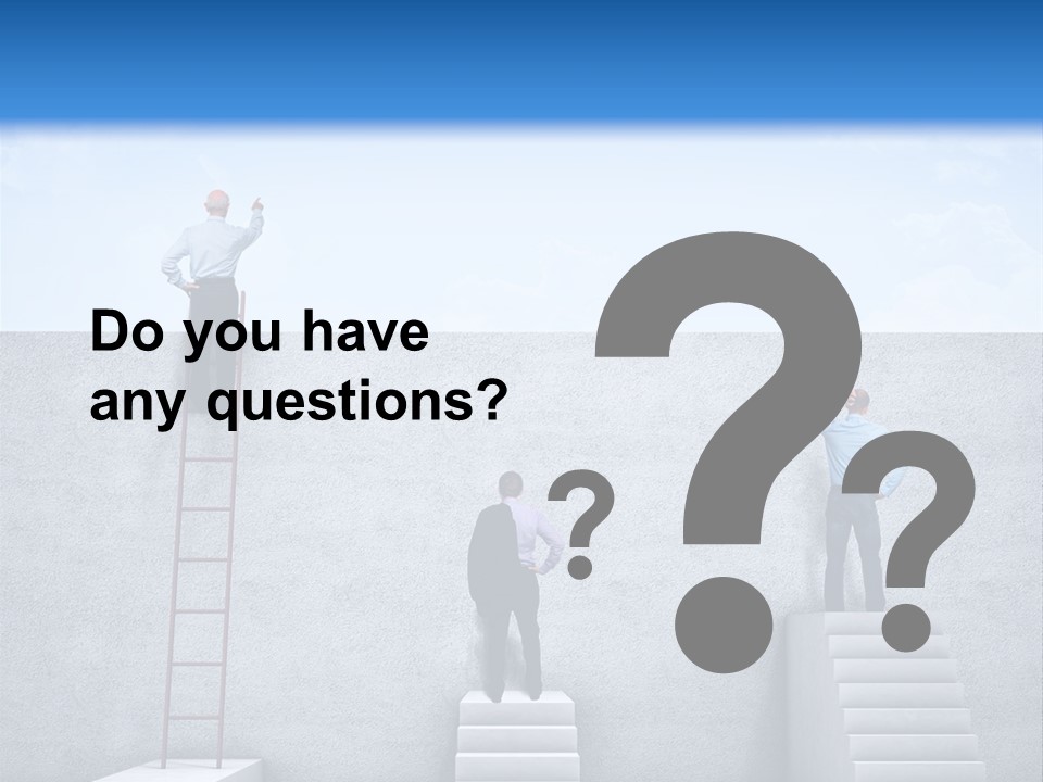 Summer Clouds Man PowerPoint Template