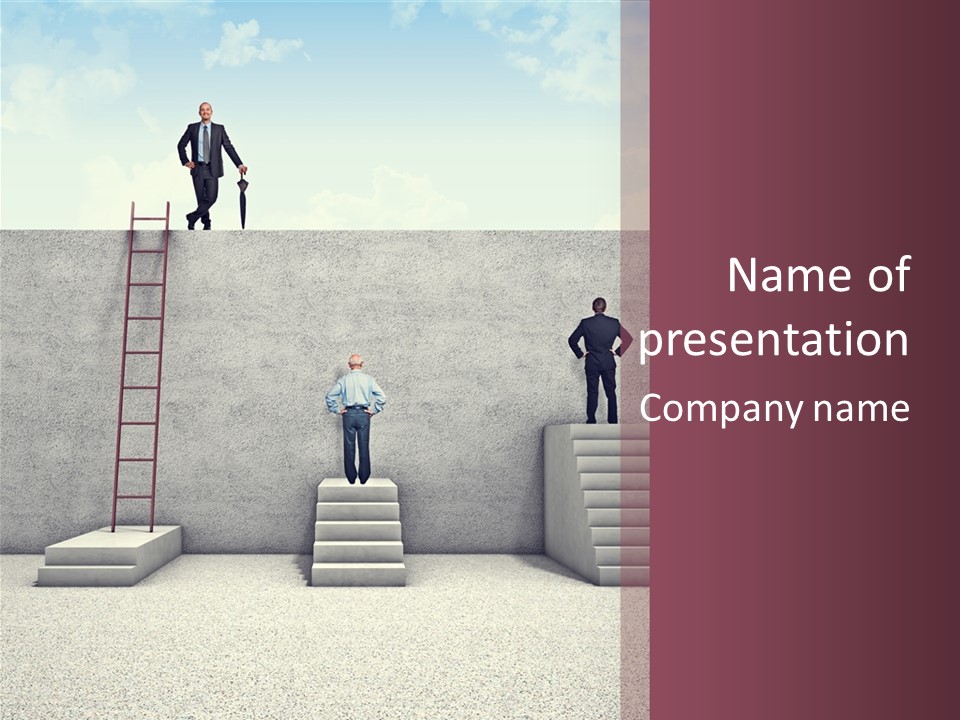 Aged  Wall PowerPoint Template