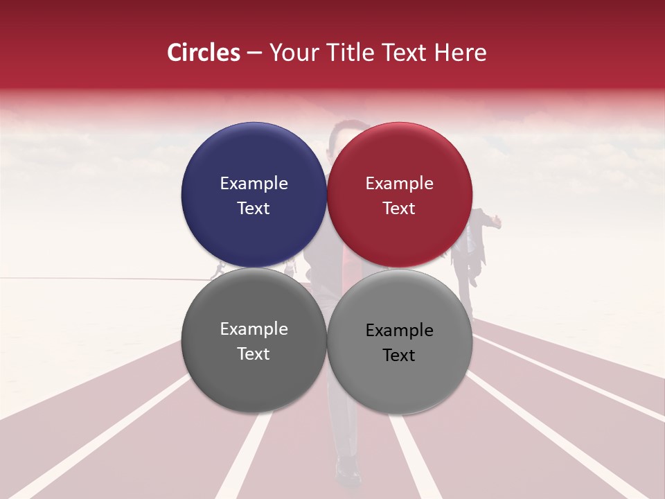 Man Run Determination PowerPoint Template