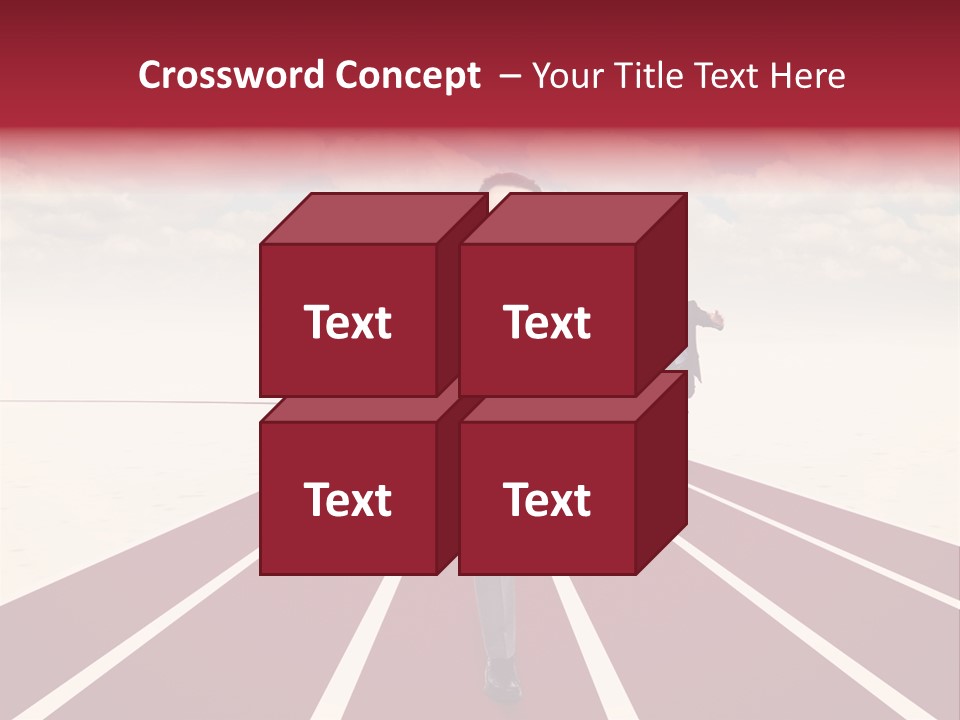 Man Run Determination PowerPoint Template