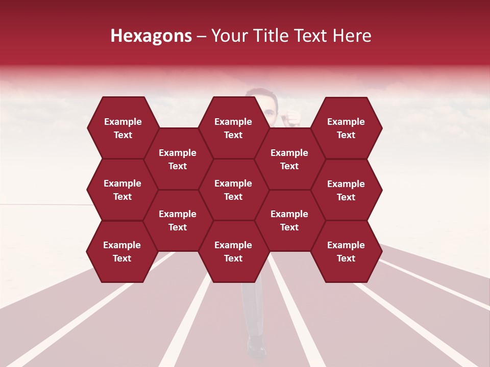 Man Run Determination PowerPoint Template