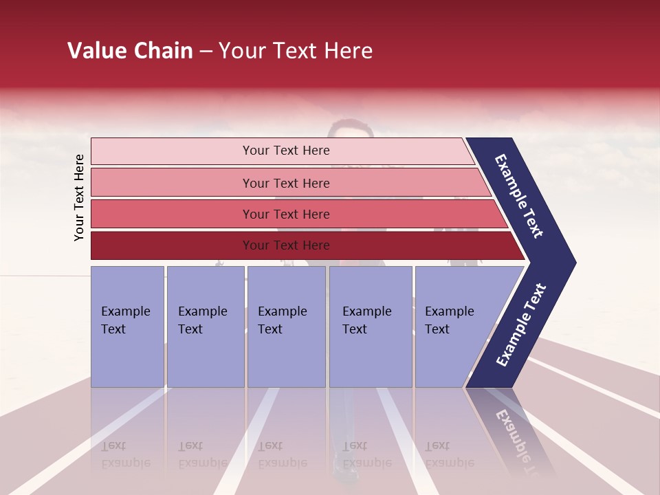 Man Run Determination PowerPoint Template