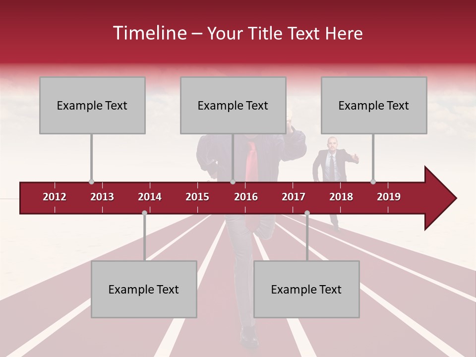 Man Run Determination PowerPoint Template