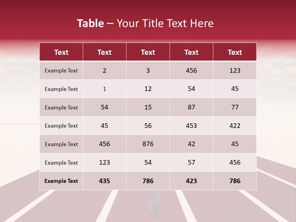 Man Run Determination PowerPoint Template