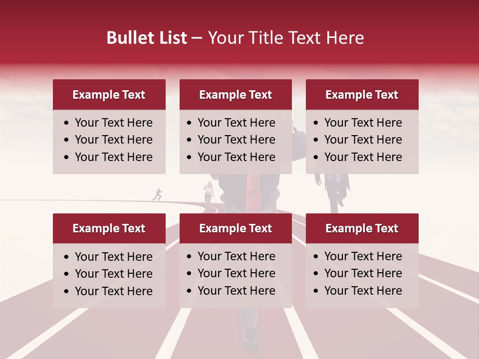 Man Run Determination PowerPoint Template