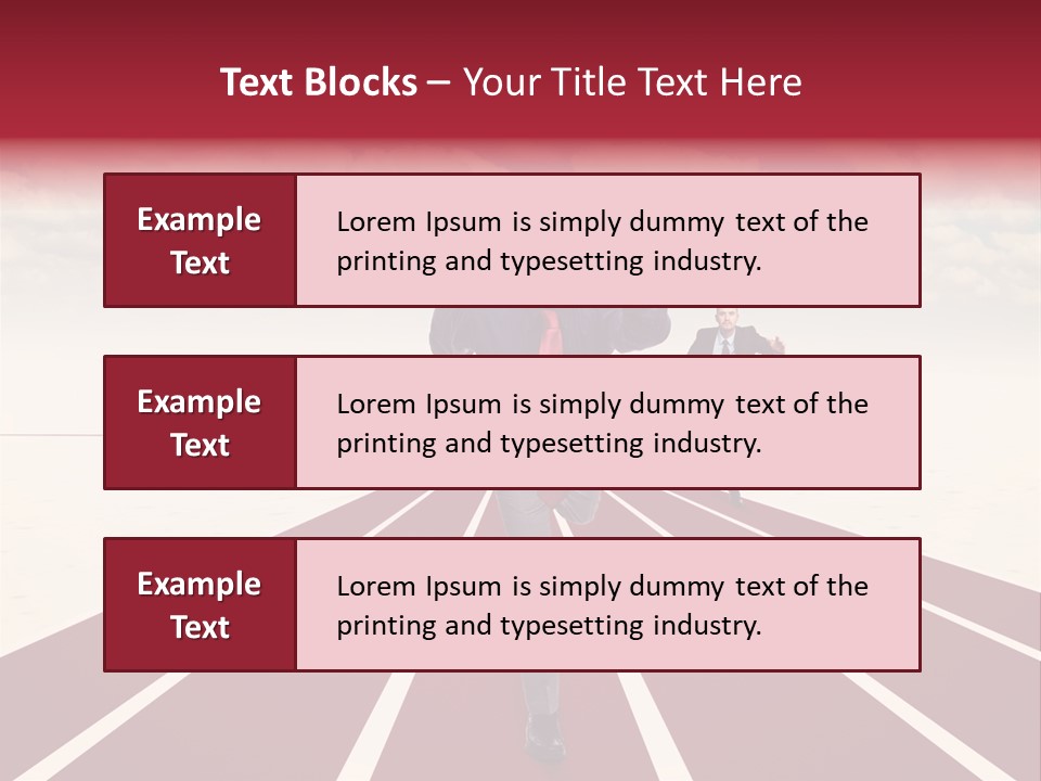 Man Run Determination PowerPoint Template