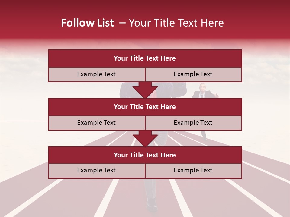 Man Run Determination PowerPoint Template