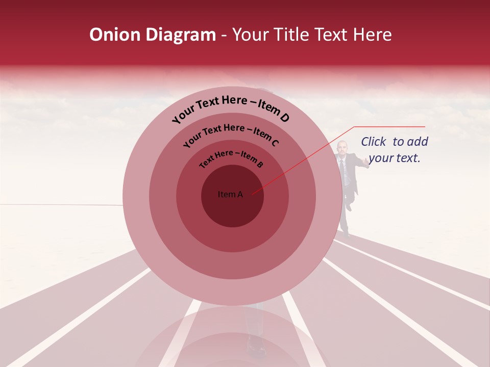 Man Run Determination PowerPoint Template