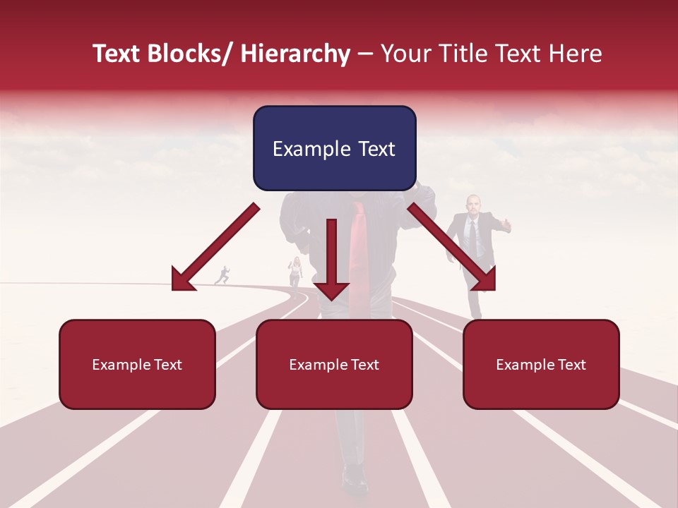 Man Run Determination PowerPoint Template
