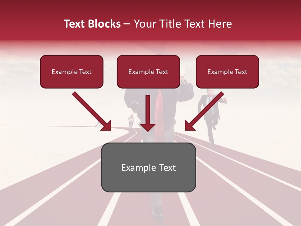 Man Run Determination PowerPoint Template