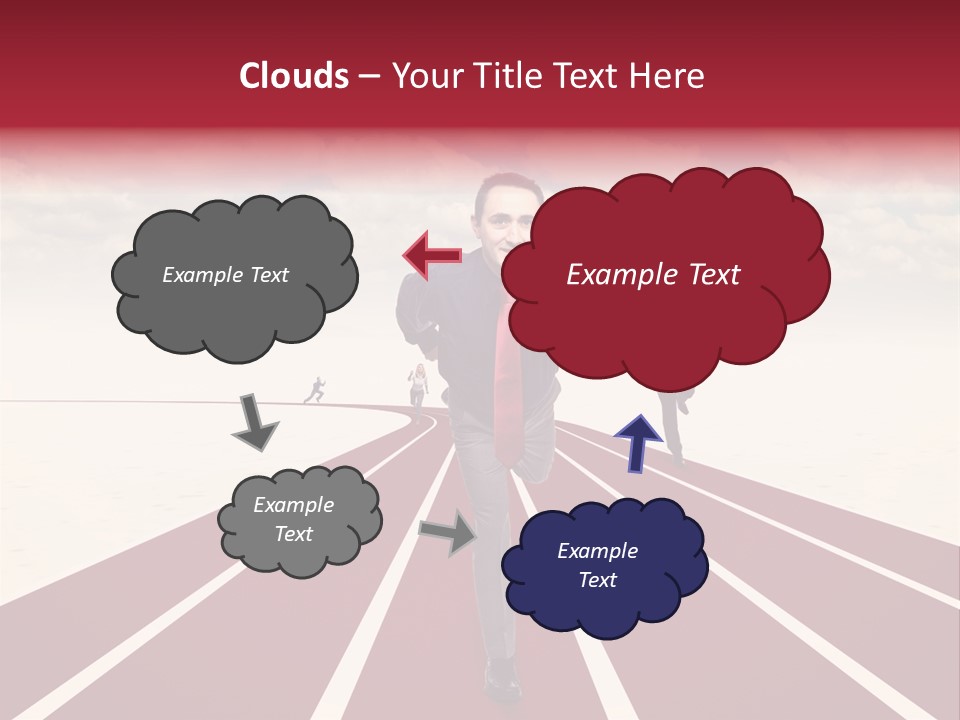 Man Run Determination PowerPoint Template